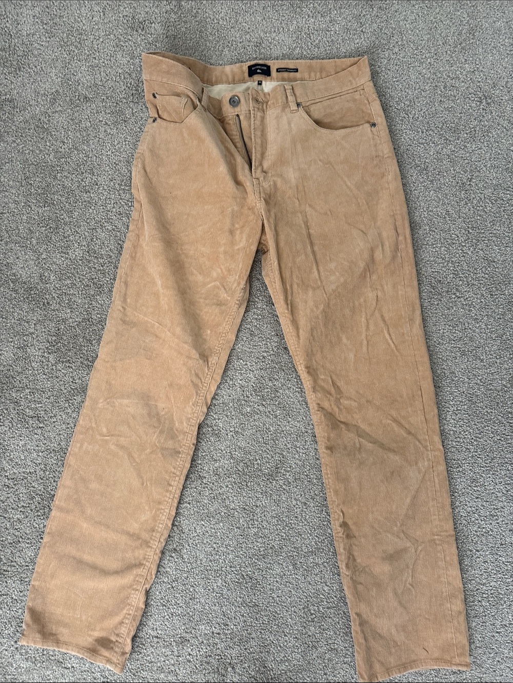 Quiksilver Men's Light Brown Corduroy Pants